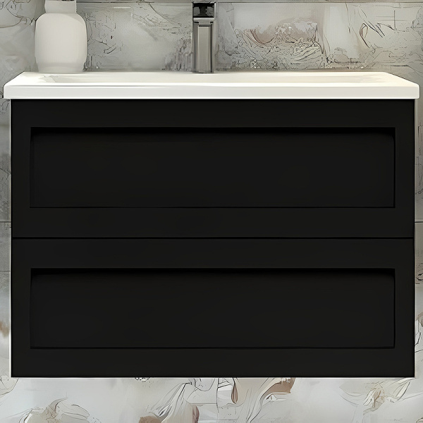 База под раковину Art&max AM-Platino-900-2C-SO-NM Черный