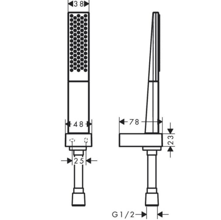 Душевой набор Hansgrohe Rainfinity 100 1jet 26856700 белый матовый