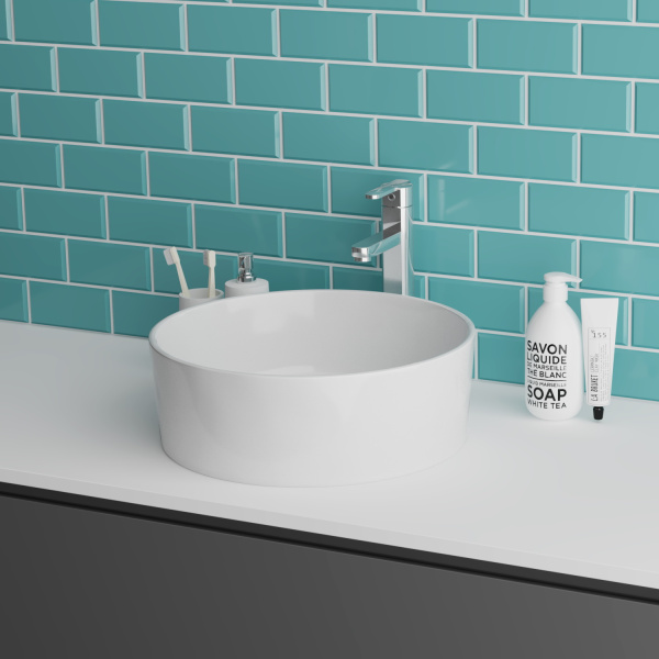 Раковина накладная (41х41) Grossman Style GR-3013, белый