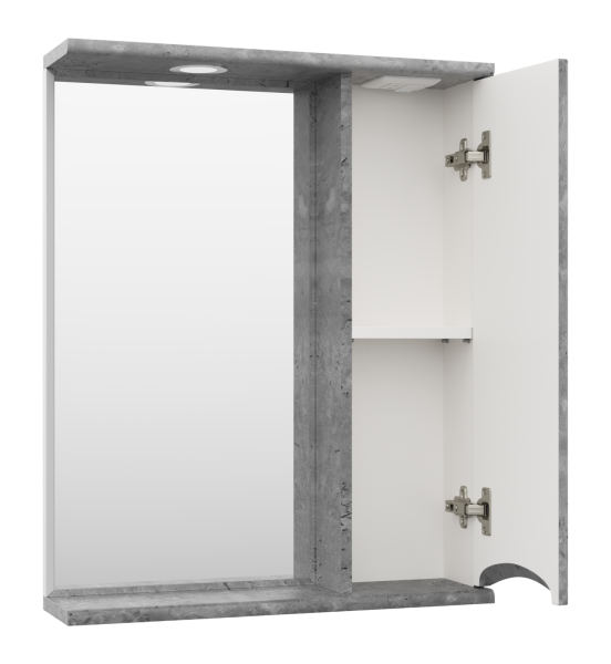 Зеркало-шкаф (60х75) Misty Атлантик 60 правый П-Атл-4060-050П