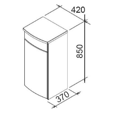 Шкаф Ravak PS Praktik/Rosa L X000000319