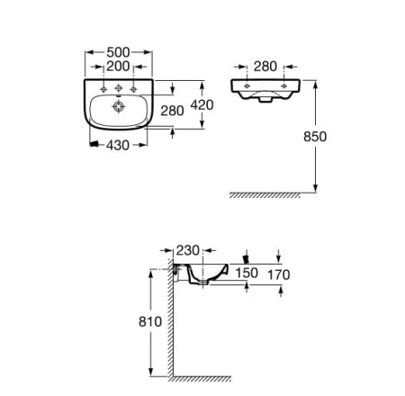 Полупьедестал для раковины Roca Debba 33799100Y