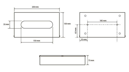 Держатель для салфеток Bemeta Dark 102303020