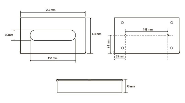Держатель для салфеток Bemeta Dark 102303020