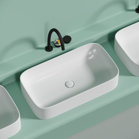 Раковина накладная (70,5х38) Ceramica Nova ELEMENT CN6054MW матовая