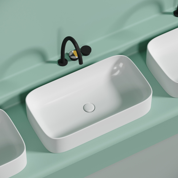 Раковина накладная (70,5х38) Ceramica Nova ELEMENT CN6054MW матовая