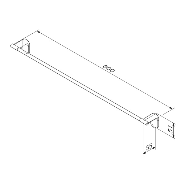 Вешалка для полотенец, 60 см Am.Pm X-Joy A84346400