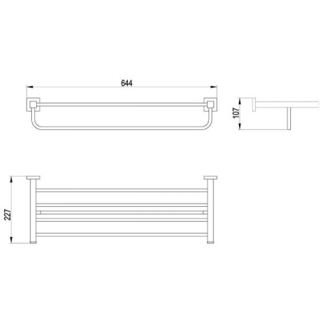 Полка для полотенец Timo Selene 10058/00