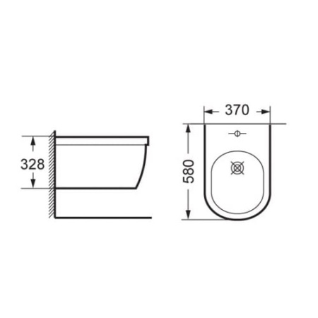 Подвесное биде BelBagno Dune BB5382GW