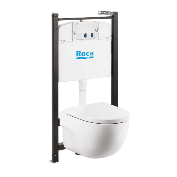 Комплект унитаз с инсталляцией Roca Meridian-N Compact 893104990 (без кнопки)