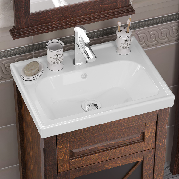 Тумба под раковину Opadiris Палермо 50  00-00002360 светлый орех правая (без раковины)