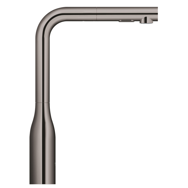 Смеситель для мойки выдвижной L-излив Essence Grohe 30504 A00 (30504A00) темный графит, глянец
