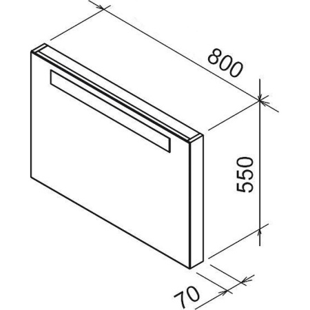 Зеркало Ravak Classic 80 X000000955