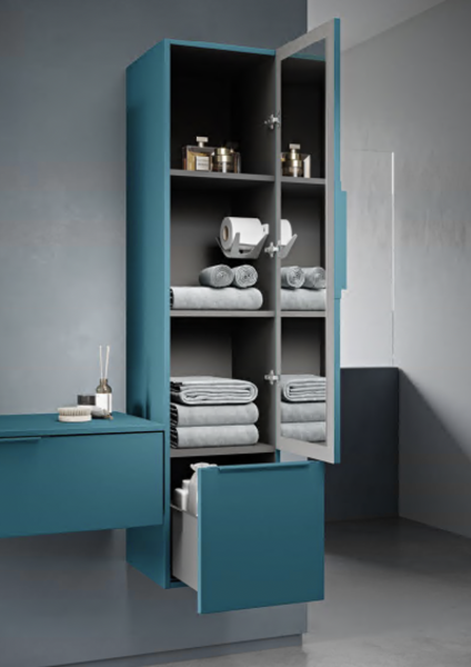 Пенал подвесной Cezares   Premium 55503 Blu petrolio