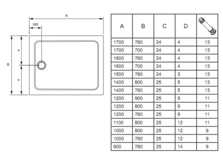 Поддон Jacob Delafon Flight E62446-00