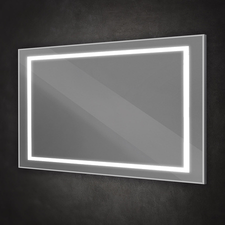 Зеркало (140х80) BelBagno Kraft  SPC-KRAFT-1400-800-SENS-AL с подсветкой