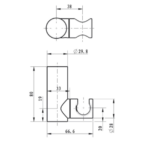 Держатель ручного душа Villeroy & Boch Universal TVC00045800061