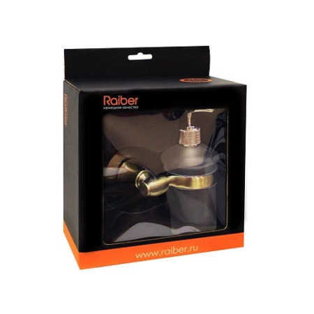 Дозатор для мыла стеклянный Raiber RB52012