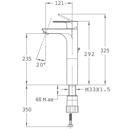 Смеситель для раковины Teka Calvia 323110200