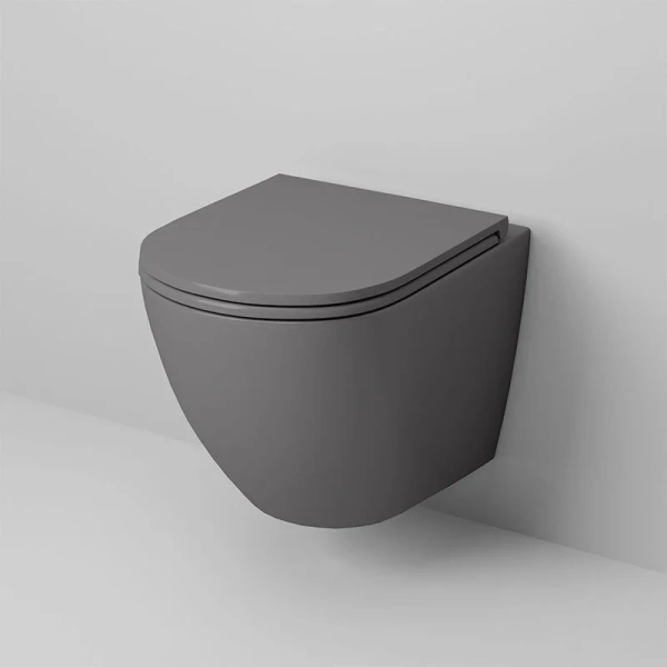 Унитаз подвесной безободковый Grossman Color GR-4455GMS с сиденьем микролифт