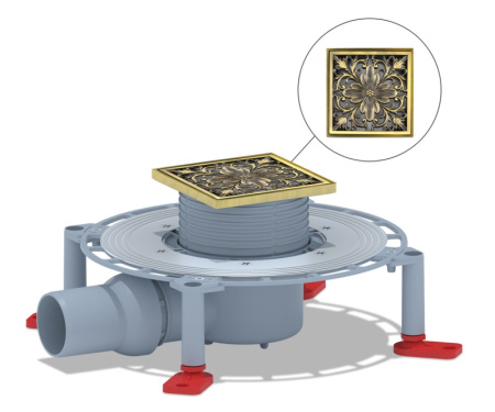 Душевой трап Bronze de Luxe 21975-5602