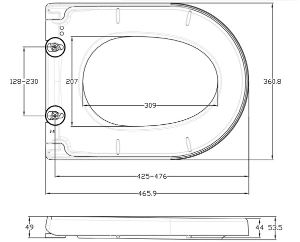 Крышка-сиденье Arrow AB1118-A