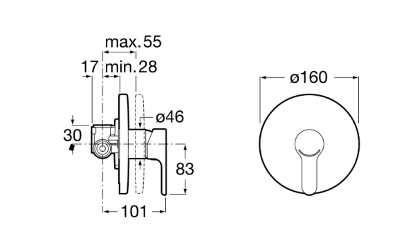 Смеситель для душа Roca L20 5A2A09C00