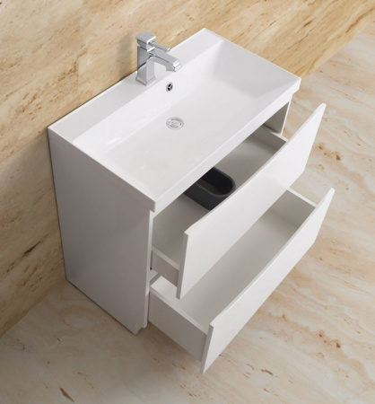 База под раковину напольная BelBagno MARINO-800-2C-PIA-BL-P Bianco Lucido