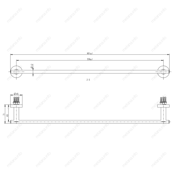 Держатель для полотенца Melana  MLN-861001