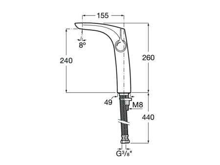 Смеситель для раковины Roca Insignia 5A3A3AC00