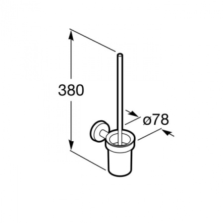 Ёршик Roca с подставкой Twin 816715001
