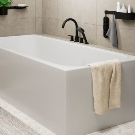 Смеситель на борт ванны Hansgrohe Vernis Blend 71456670 черный матовый