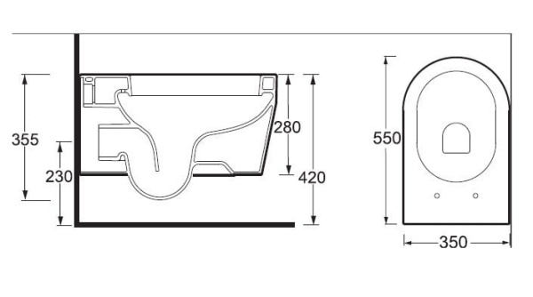 Унитаз подвесной BelBagno Genius BB541CH