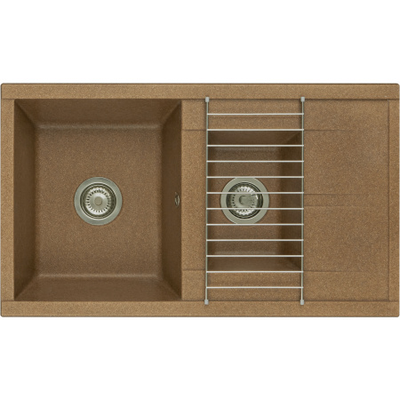 Кухонная мойка Aquaton Делия 87 1A716232DE270 терракот