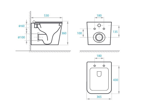 Комплект 3в1 Koller Pool Alcora ST 1200+TWIN Matt Chrome+KVADRO