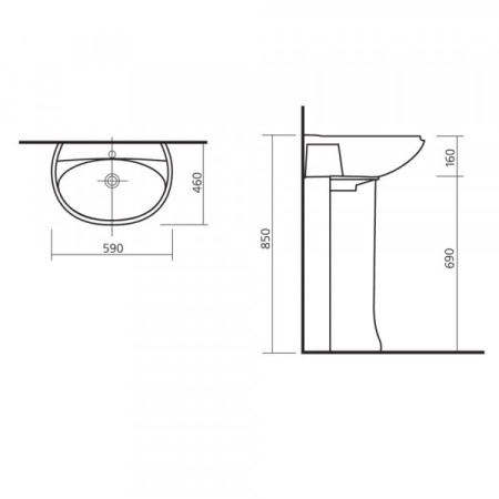 Пьедестал Sanita Виктория VICSAPD01