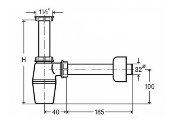 Сифон для раковин Viega 326319