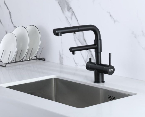 Смеситель для кухни (под фильтр) ZORG INOX SZR-3216 GRAFIT
