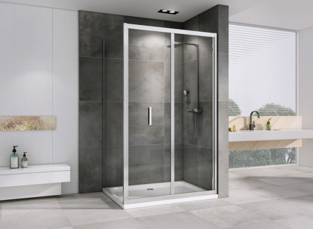 Душевой уголок (100х75) ABBER Sonnenstrand AG07100-S75 хром