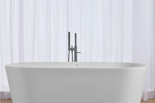 Смеситель для ванны напольный Arrow N11YG609GG серый