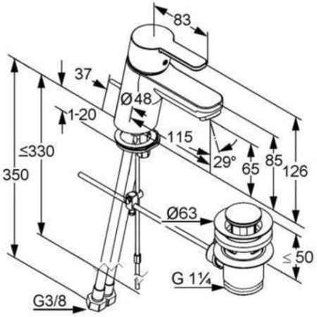 Комплект для душа Kludi Logo Neo 376840575