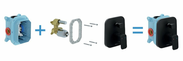 Смеситель для душа Ravak 10° Free black-TD F 065.20 X070158 8