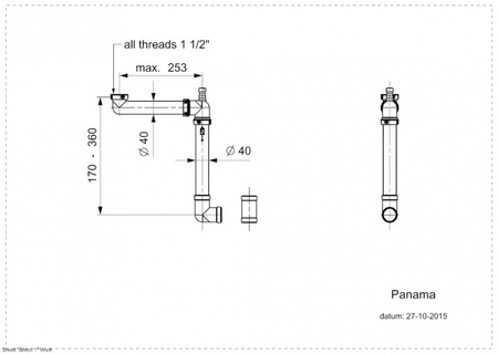 Сифон компактный PANAMA (M2535) RX99516
