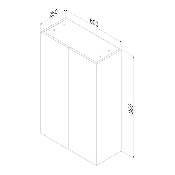 Подвесной шкаф 60 см Am.Pm X-Joy M85CHX0602WG белый глянец
