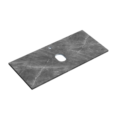 Столешница для ванной комнаты SANCOS 1200х460, цвет black sky,  TT120A1X