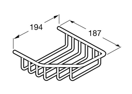 Угловая мыльница-решетка Roca Fashion 816029001
