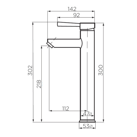 Смеситель для раковины Dorff Logic SS D3002102SS
