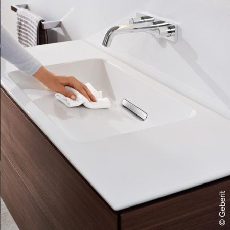 Встраиваемая раковина Geberit ONE, 75см, заслонка белый блестящий, 500.391.01.3