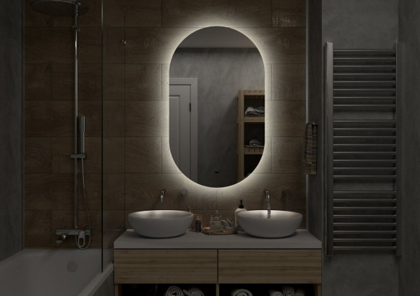 Зеркало с подсветкой (65x110) Continent Fleur ЗЛП595