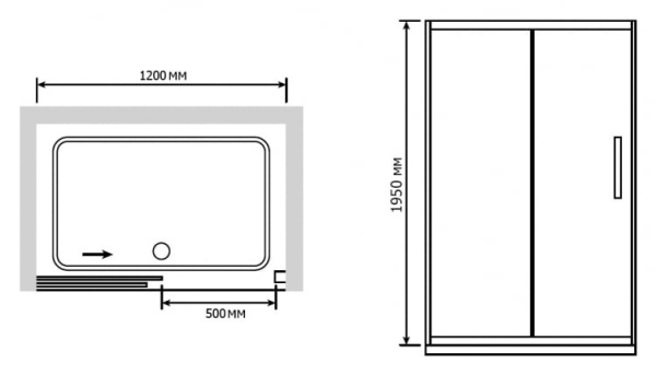 Душевая дверь RGW PA-12 01081212-11